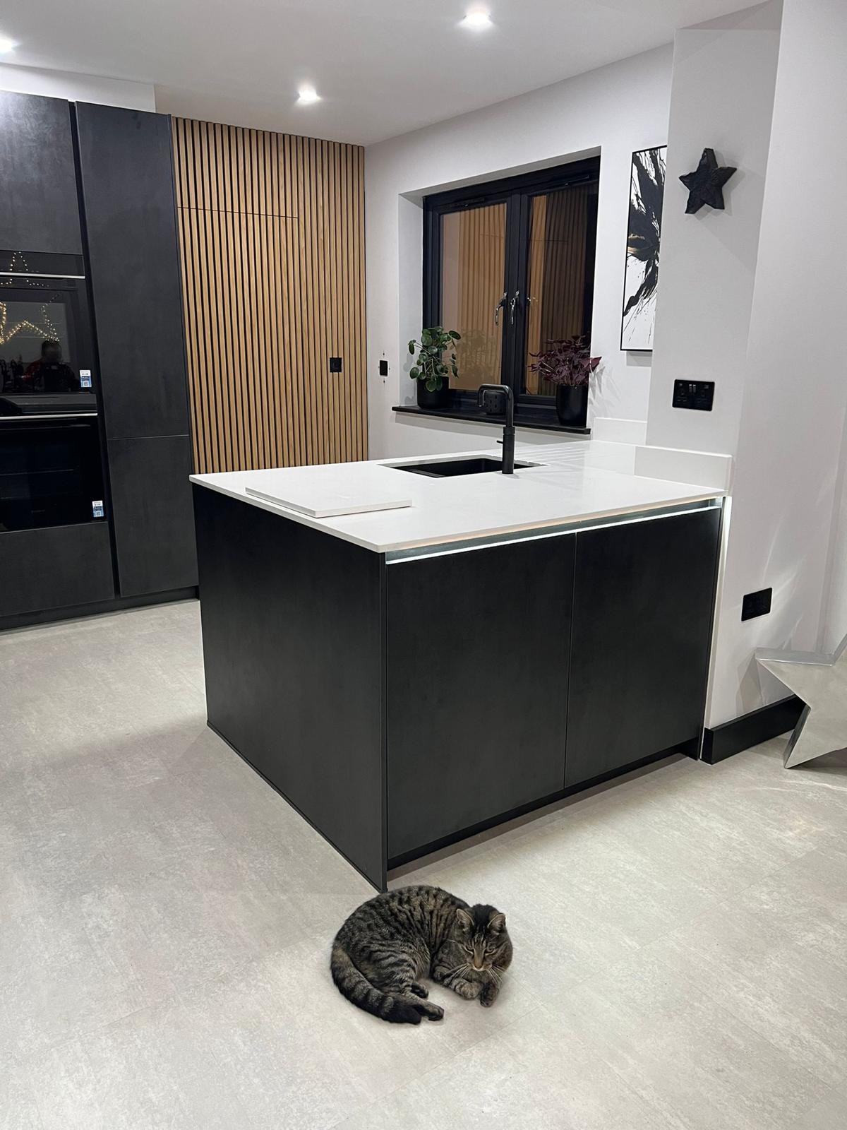 Quartz Island Kitchen